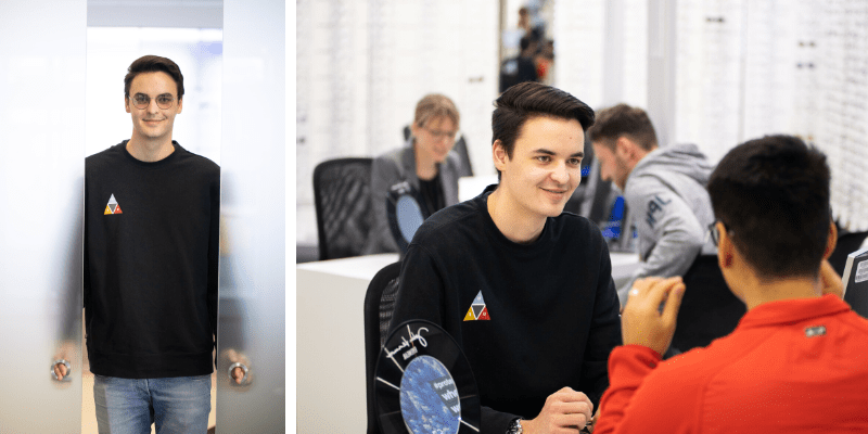 leon-augenoptiker-auszubildender-uvex-beim-gespräch