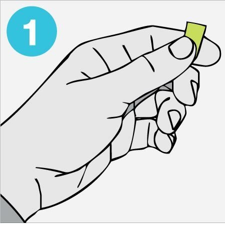 How to fit uvex disposable earplugs - step 1 How to fit uvex disposable earplugs - step 1