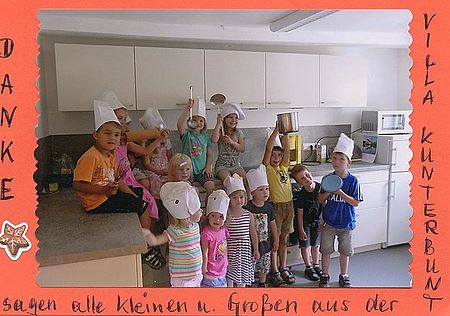 Eine neue Küche konnte durch Michael Winter und der Rainer Winter Stiftung im Kindergarten Villa Kunterbunt angeschafft werden.