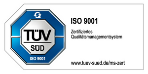 TÜV, certification according to EN ISO 9001