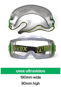 uvex ultravision wide-vision goggle