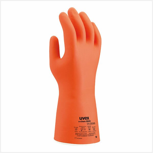 uvex u chem 3500 chemical safety gloves