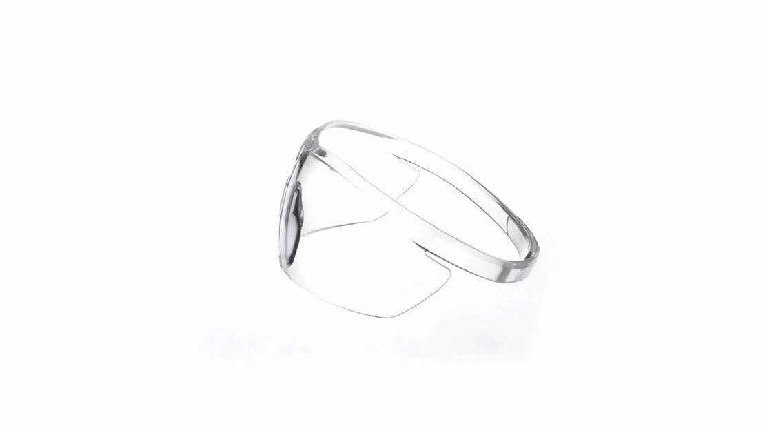 uvex pure-fit transparente Schutzbrille 360° view uvex pure-fit transparente Schutzbrille 360° view
