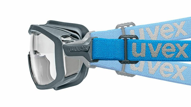 die Schutzbrille uvex i-guard + lässt sich individuell einstellen die Schutzbrille uvex i-guard + lässt sich individuell einstellen