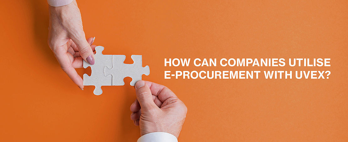 As a company, how do I use e-procurement with uvex? Four options are available. use-e-procurement-with-uvex