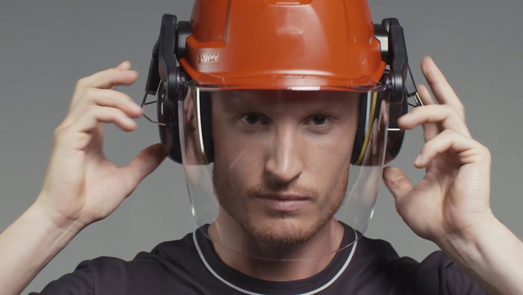 Safety helmet uvex pheos: How the click system works
