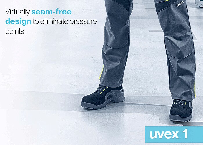 uvex 1 footwear is designed to support the body