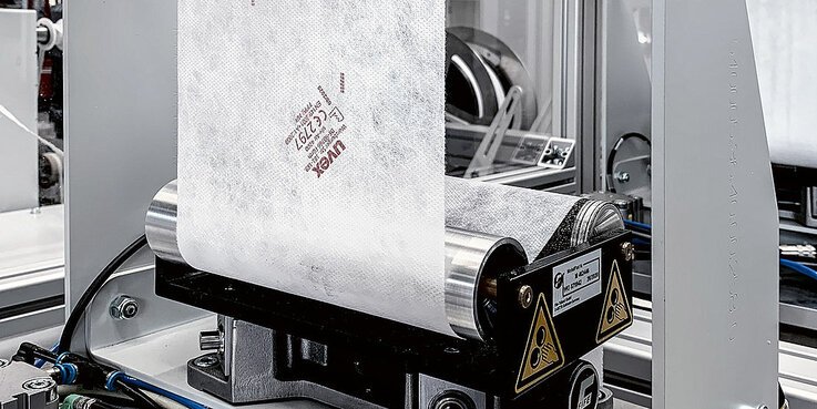 produkcja materiału filtrującego do półmasek uvex
