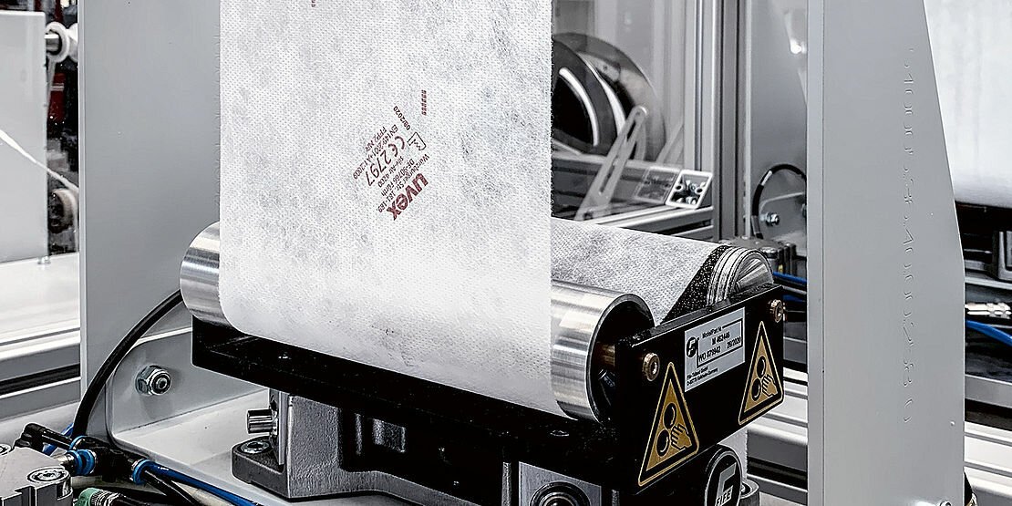 produkcja materiału filtrującego do półmasek uvex