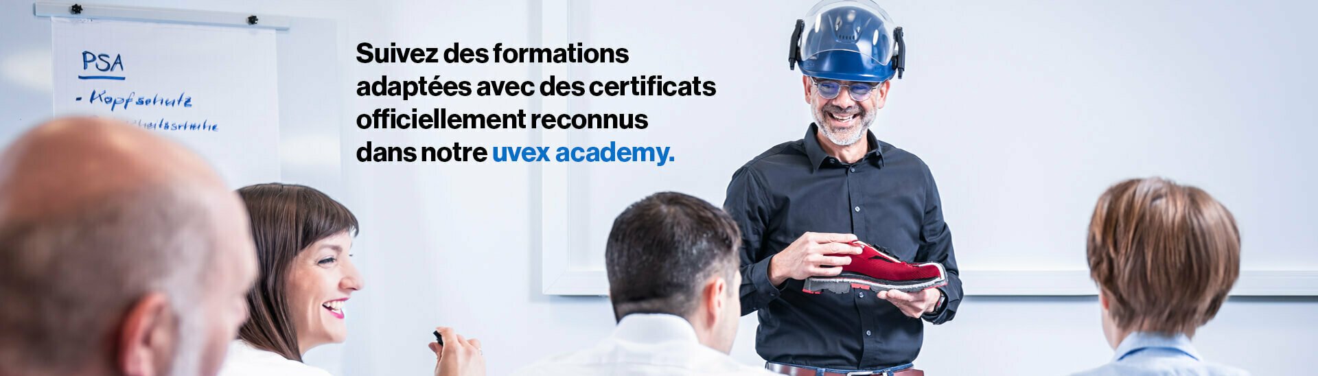 uvex academy groupe pendant le seminaire