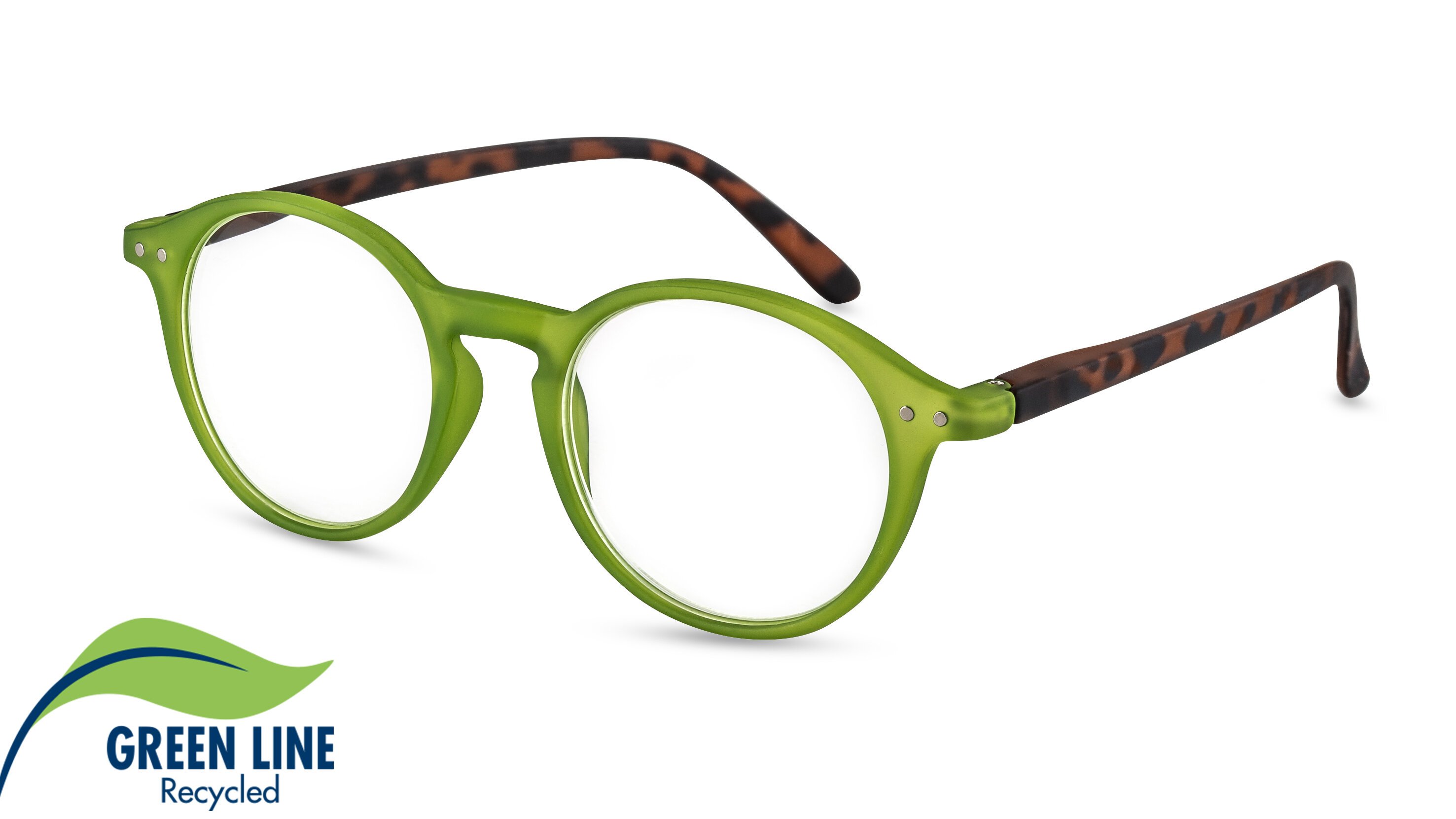 Filtral Recycled Reading Glasses Rio green-havana