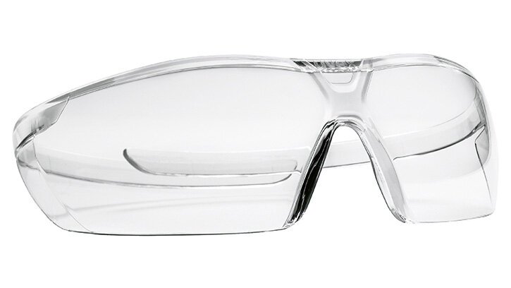 transparente und nachhaltige Schutzbrille pure-fit mit rahmenlosen Scheibendesign transparente und nachhaltige Schutzbrille pure-fit mit rahmenlosen Scheibendesign