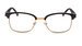 Fron view, reading glasses palermo black-gold