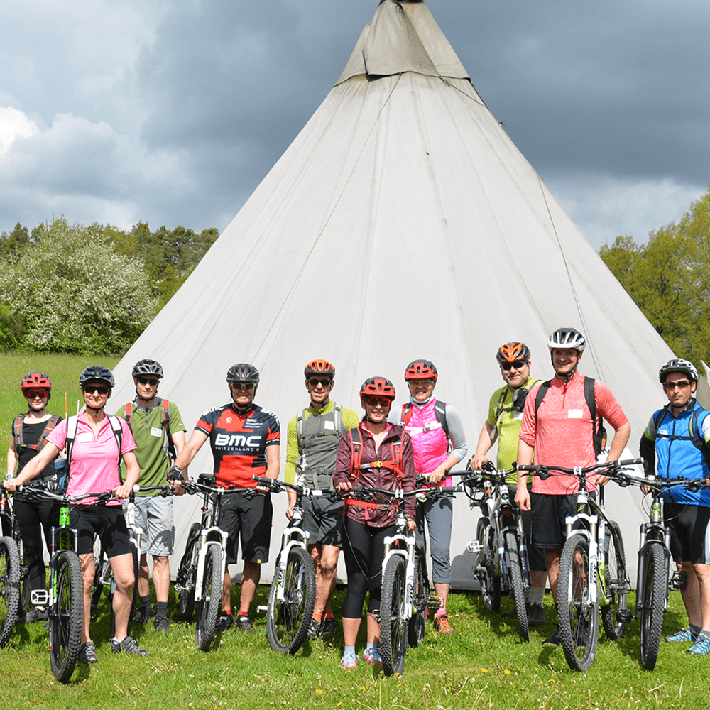 Mountainbiker beim uvex sportsday