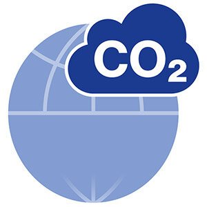 CO2 footprint icon