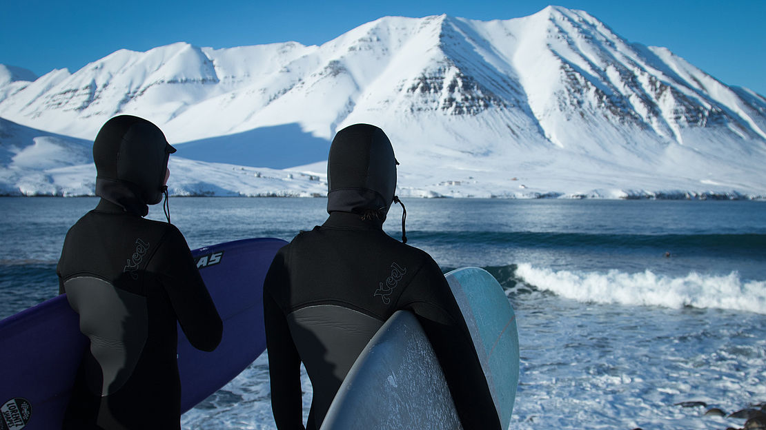 Surfen in Island