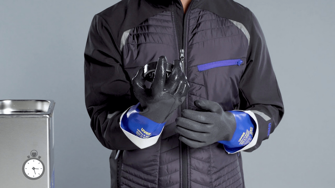 How to put on & take off chemical protective gloves properly (English) How to put on & take off chemical protective gloves properly (English)