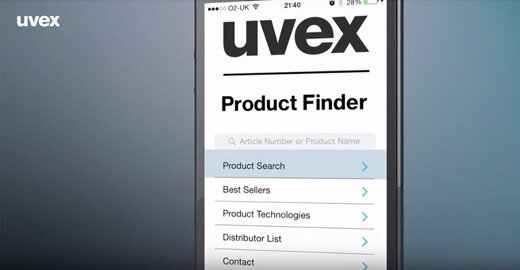Watch our video descriibing the uvex product finder app Watch our video descriibing the uvex product finder app