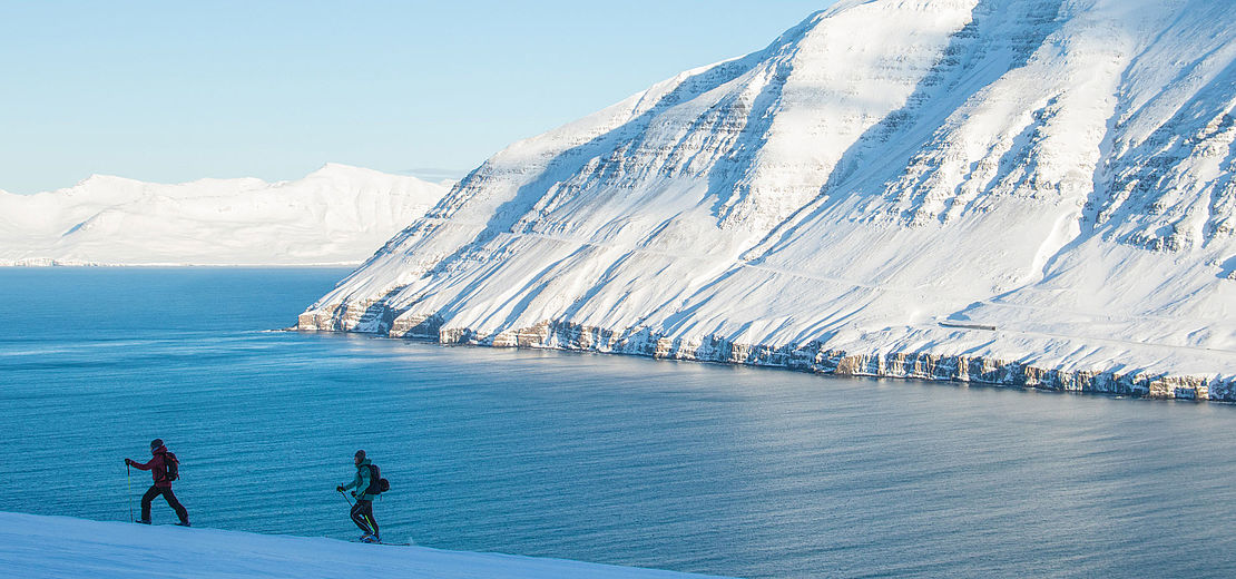 A land shaped by women Splitboarding in Iceland