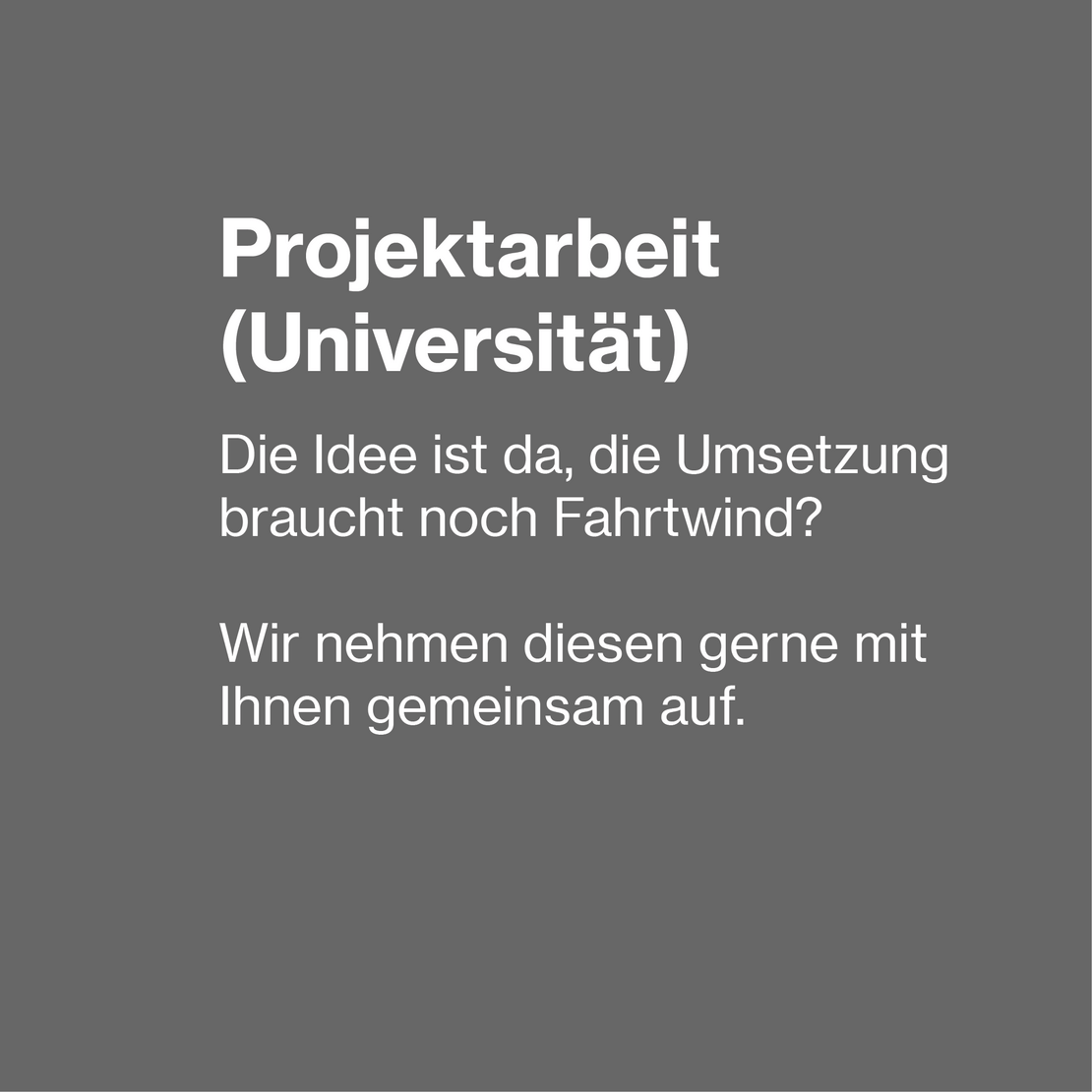 Projektarbeit bei der uvex group