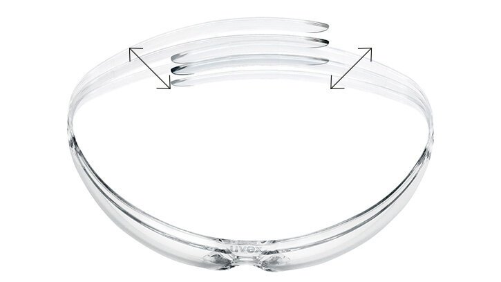 Die transparente Schutzbrille pure-fit hat einen hohen Tragekomfort Die transparente Schutzbrille pure-fit hat einen hohen Tragekomfort