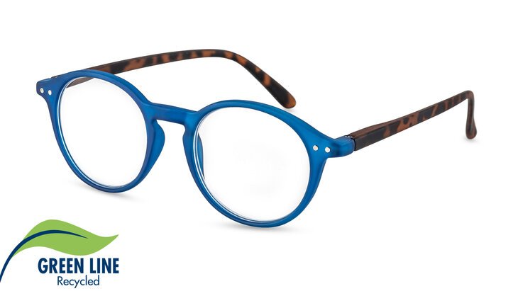 Filtral Recycled Reading Glasses Rio blue-havana