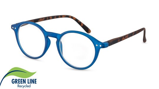 Filtral Recycling Lesebrille Rio blau-havanna