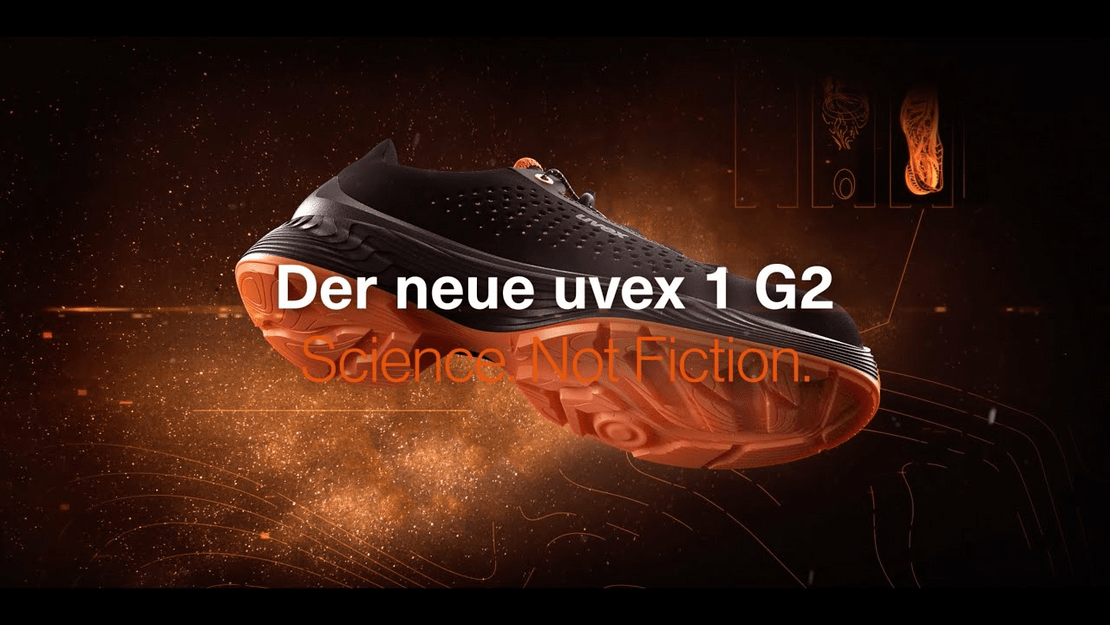 uvex 1 G2 Sicherheitsschuhe S1, S2 - Energierückgabe und Dämpfung für die Füße! uvex 1 G2 Sicherheitsschuhe S1, S2 - Energierückgabe und Dämpfung für die Füße!