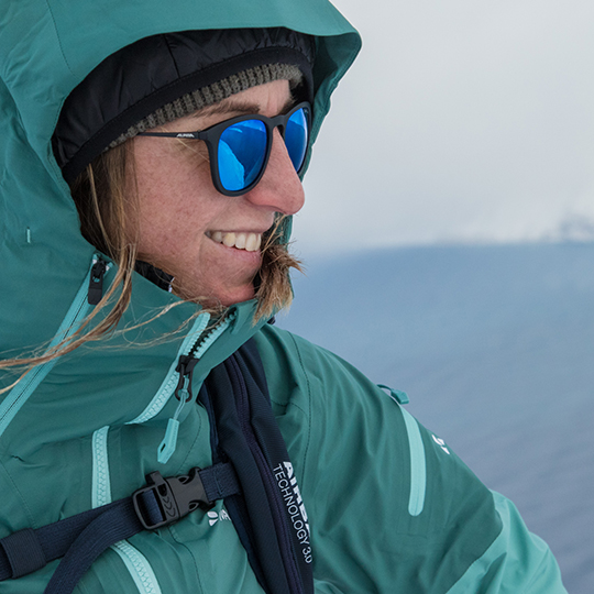 Aline Bock Portrait of Snowboarder Aline Bock