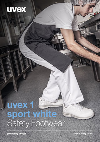 Uvex Sport White Lace Up Shoe S Src Safety Footwear