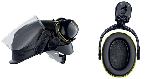 uvex pheos K2P helmet earmuffs