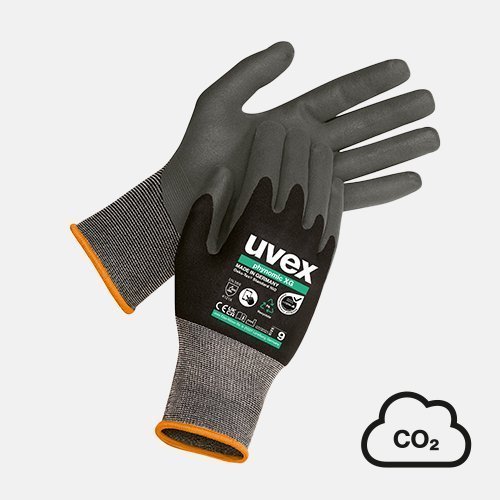 sustainable safety gloves uvex phynomic XG planet