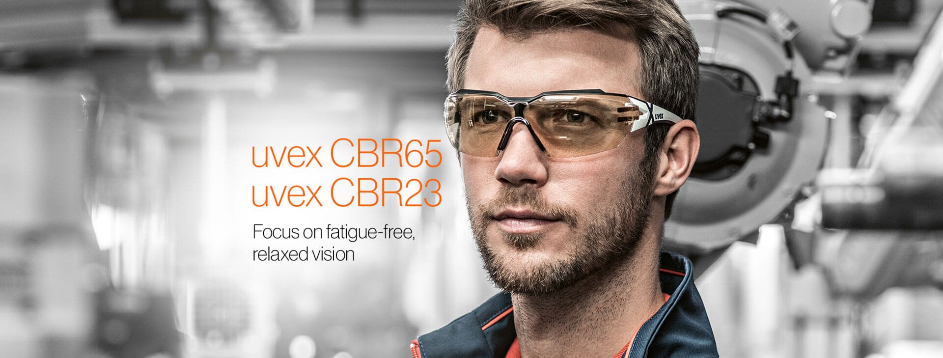 Safety glasses with blue light protection CBR65 and CBR23