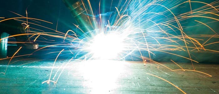 Welding sparks