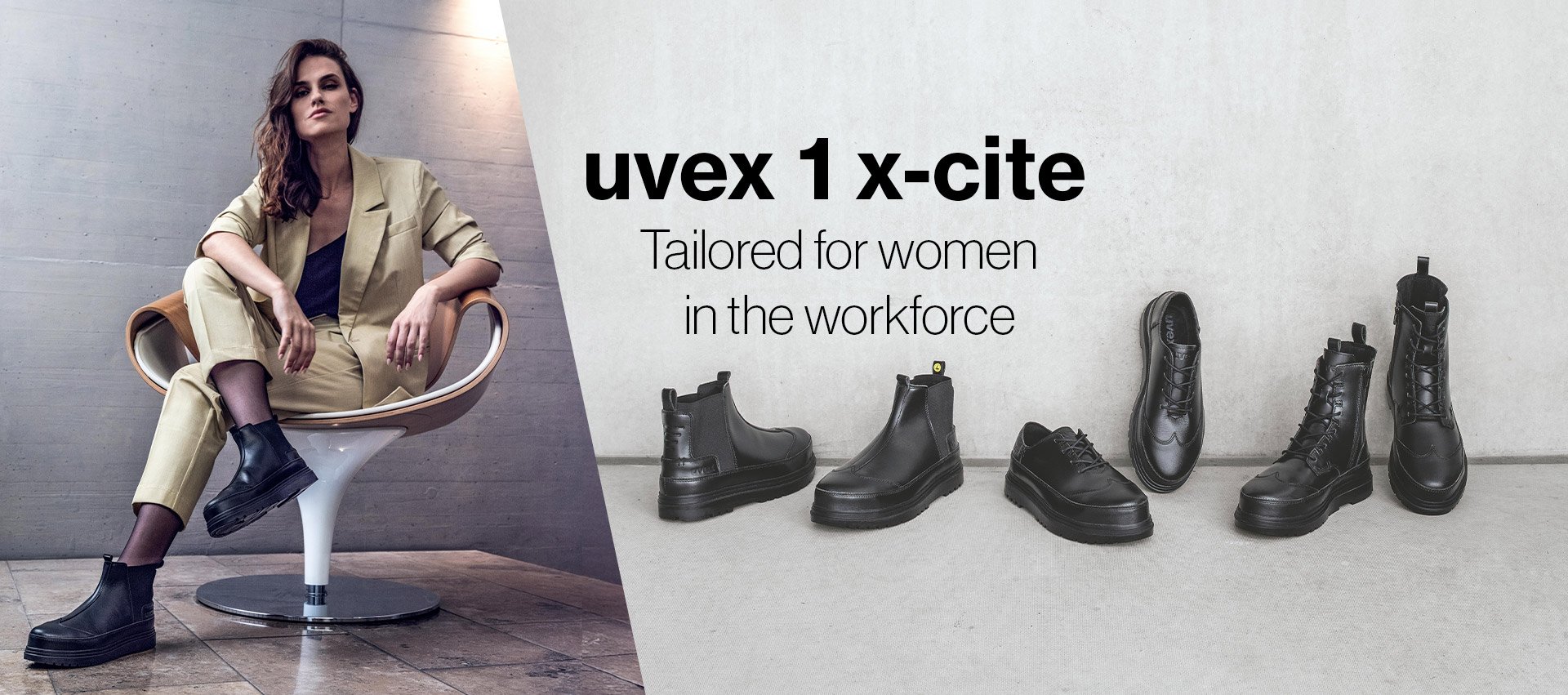 uvex 1 x-cite ladies footwear range