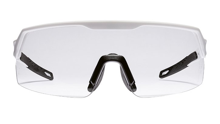Safety glasses with panoramic field of vision