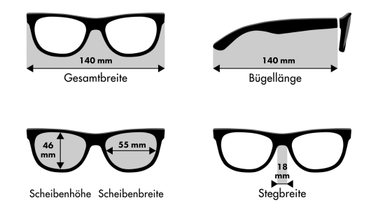 brillenmasse sonnenbrille F3088321