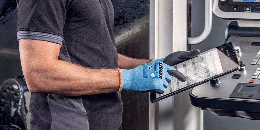 uvex phynomic XG cut protection gloves with touchscreen compatibility