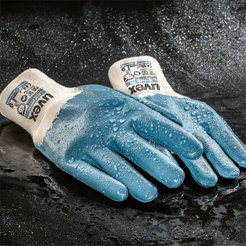 new uvex profi pure HG safety gloves with excellent grip in wet surroundings