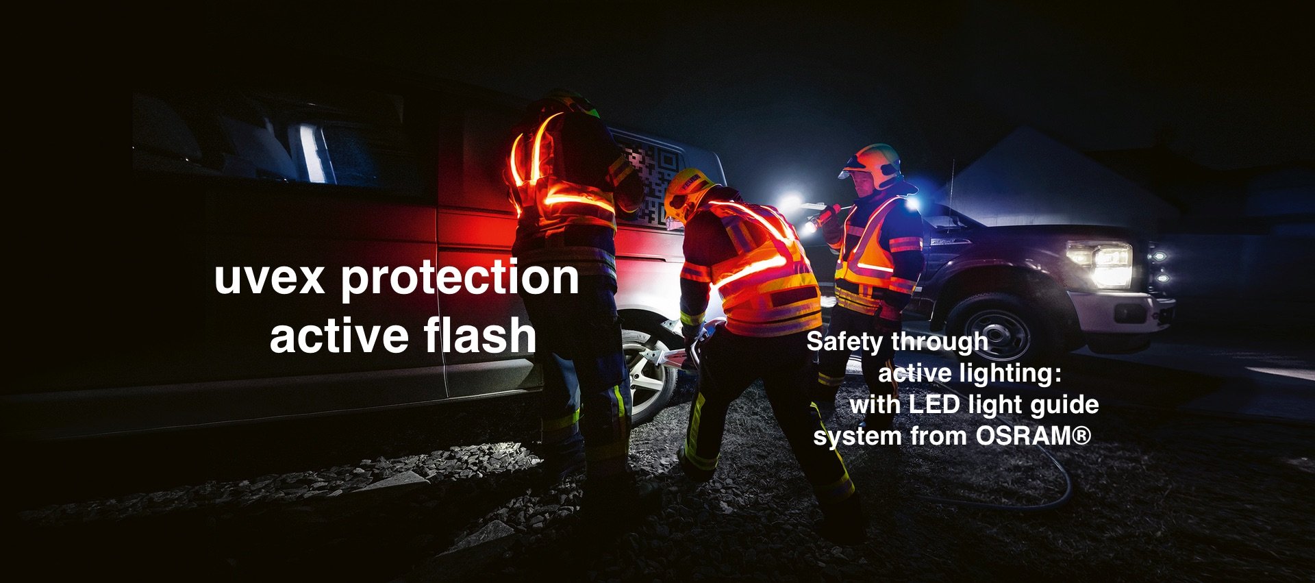 [Translate to Danish:] safety through active lighting for firefighting