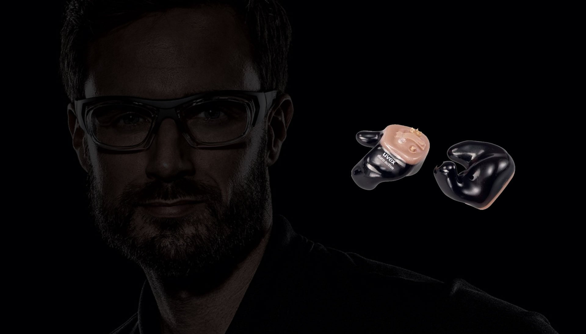 Gehörschutz-Otoplastik von uvex: uvex high fit duro active
