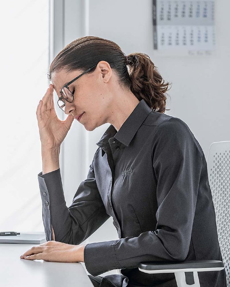 Eye strain and visual fatigue