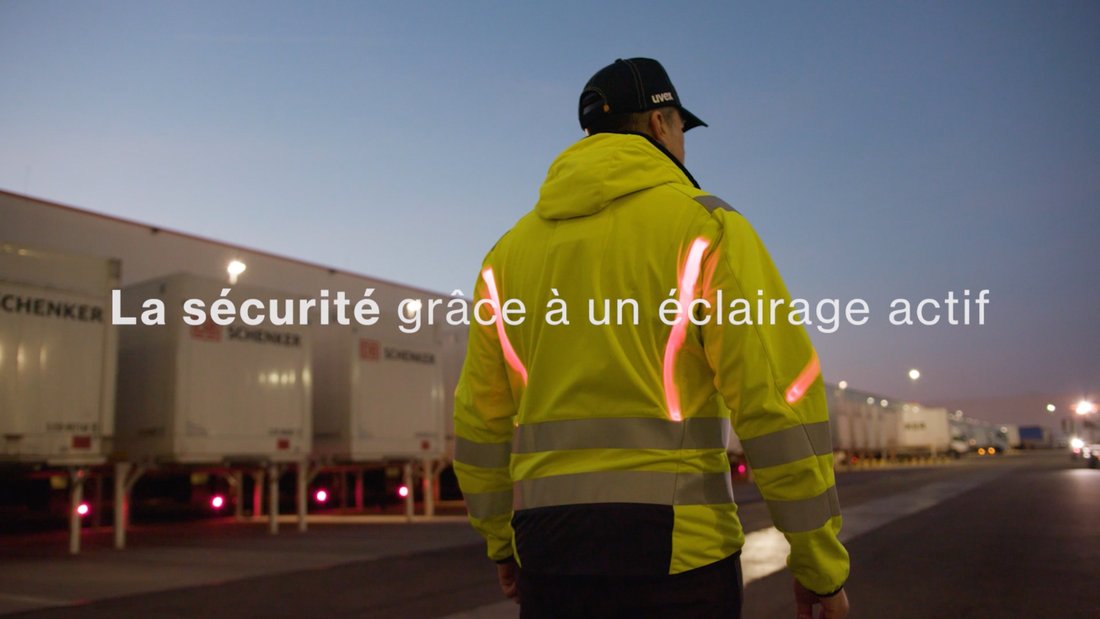 uvex gilet de protection active d'éclairage veste vidéo