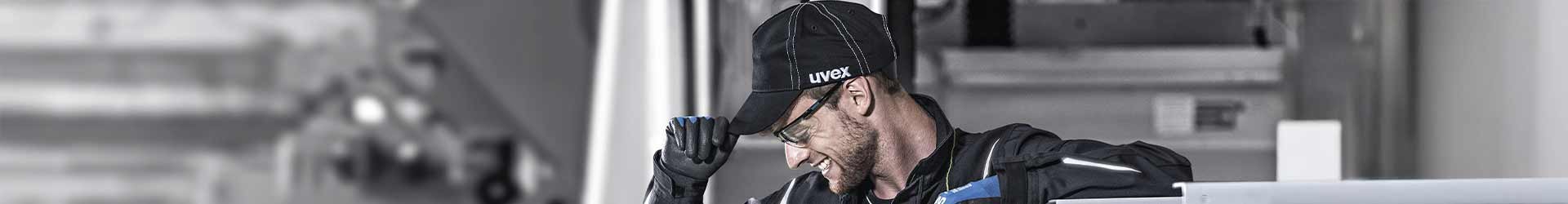 Head protection from uvex
