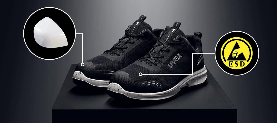 uvex 1 sport ESD-compatible safety shoes in various protection classes