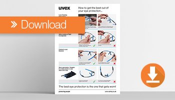 Download the uvex lens cleaning poster