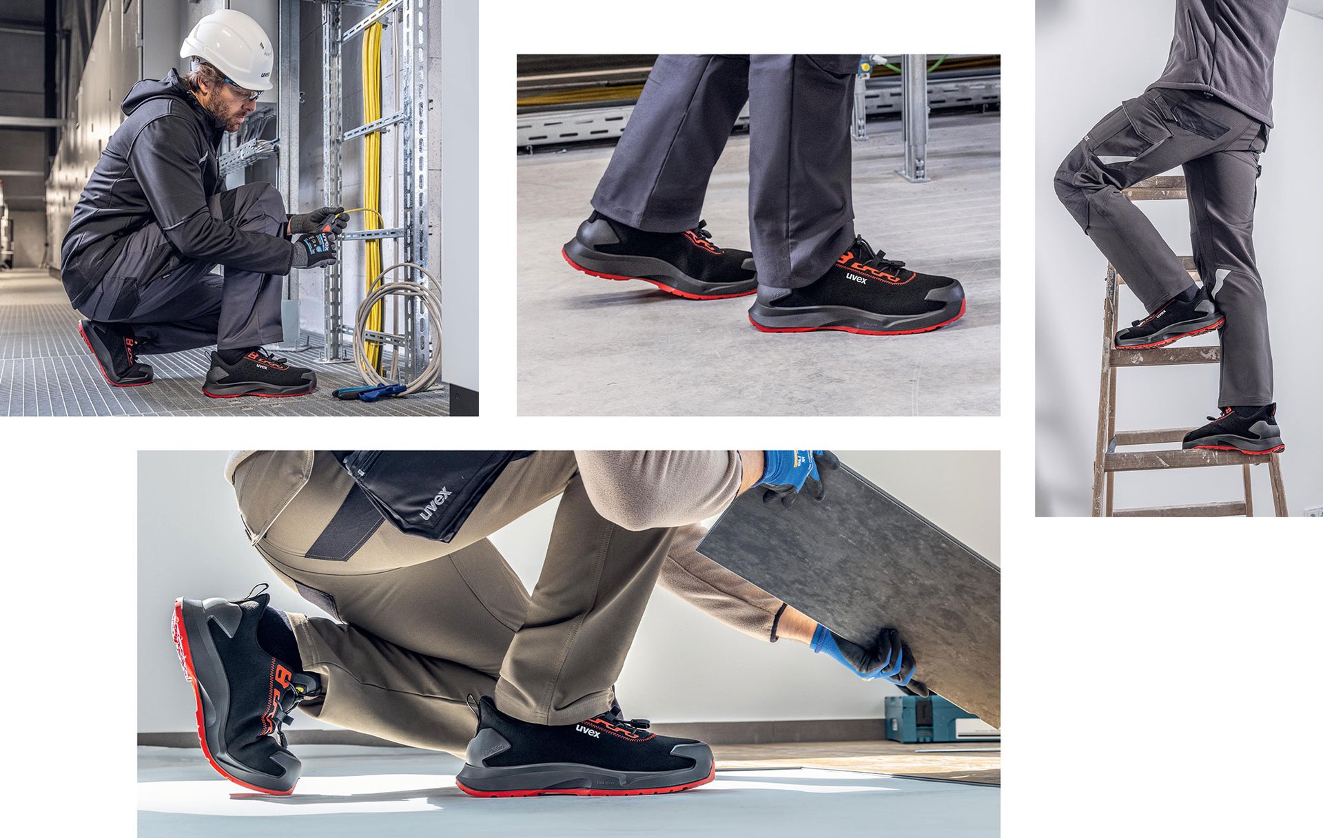 uvex 1 x-craft flexible and comfortable work shoes for construction and logistics