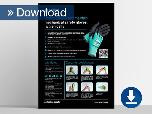 Download our glove care poster