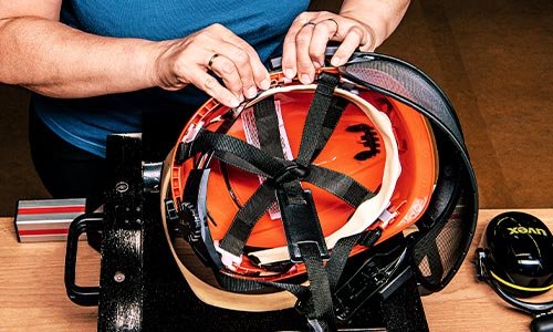 Monthly safety helmet inspection