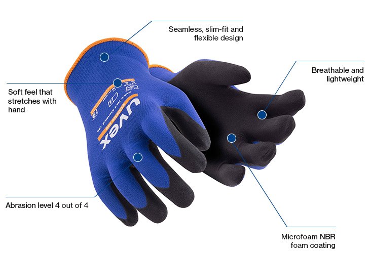 uvex athletic safety gloves